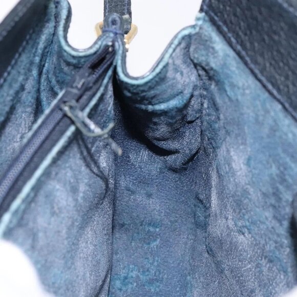 GUCCI GG Supreme Sherry Line Shoulder Bag PVC Navy Gold 72 02 024 Auth BA5227 - Picture 13 of 16